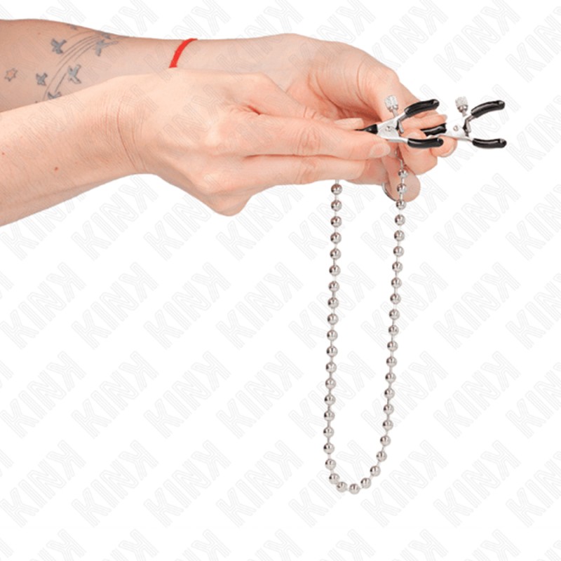 Accessoires PINCES A TETONS AVEC BOULES DE CHAINETTE DE KINK