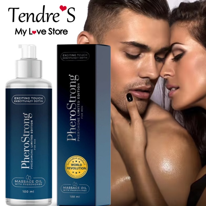 HUILE DE MASSAGE AUX PHEROMONES PHEROSTRONG FOR MEN LIMITED EDITION