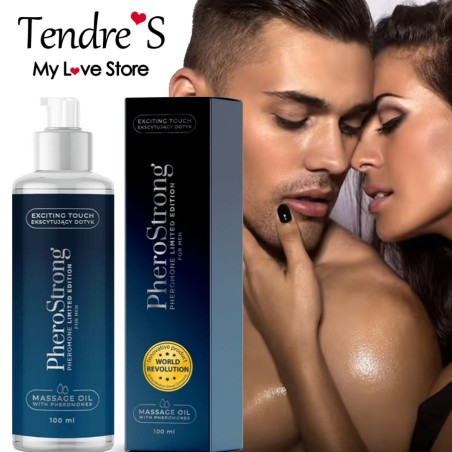 HUILE DE MASSAGE AUX PHEROMONES PHEROSTRONG FOR MEN LIMITED EDITION