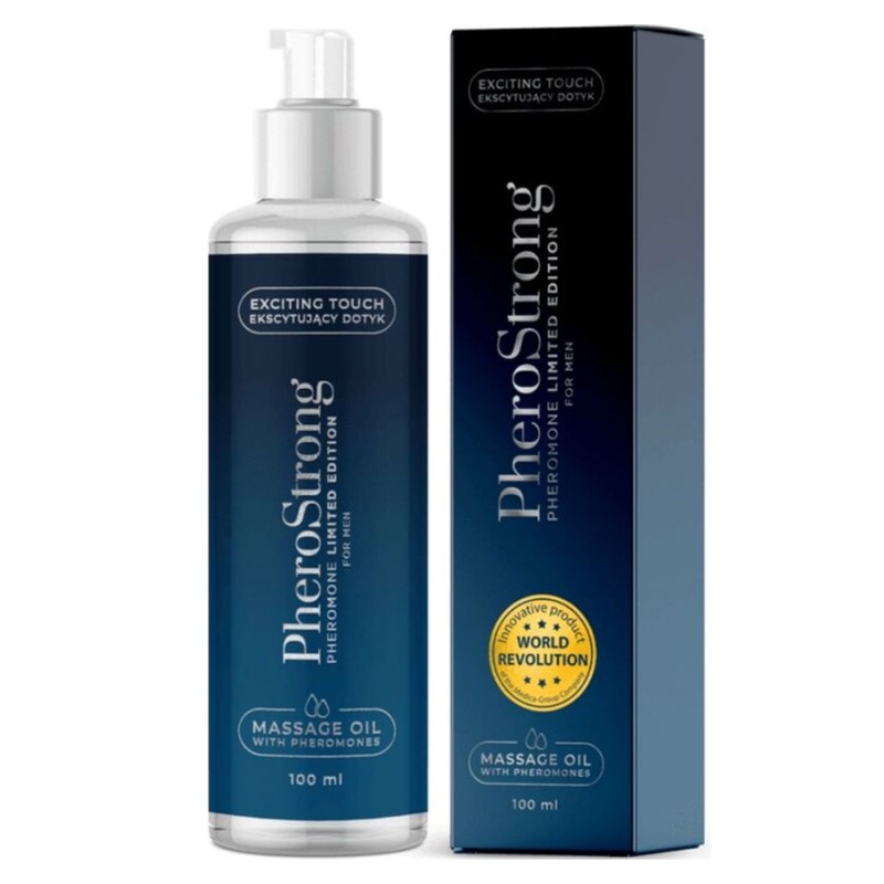HUILE DE MASSAGE AUX PHEROMONES PHEROSTRONG FOR MEN LIMITED EDITION