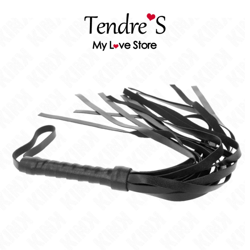 Accessoires FOUET NOIR MANCHE COURT 70 CM DE KINK