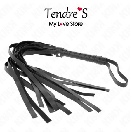 Accessoires FOUET NOIR MANCHE COURT 70 CM DE KINK