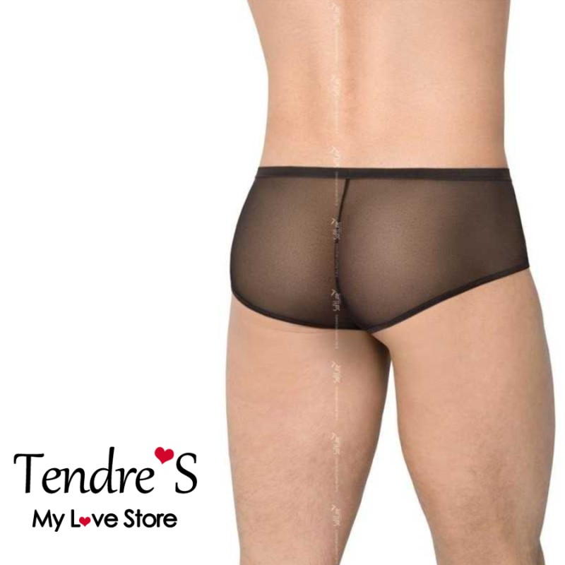 Softline Boxer Noir avec Double Fermeture Zip - XL