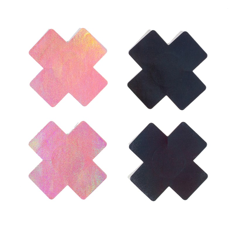 CACHES TETONS NIPPIES WOW BOOBS EN CROIX 2 PAIRES DE SECRET PLAY