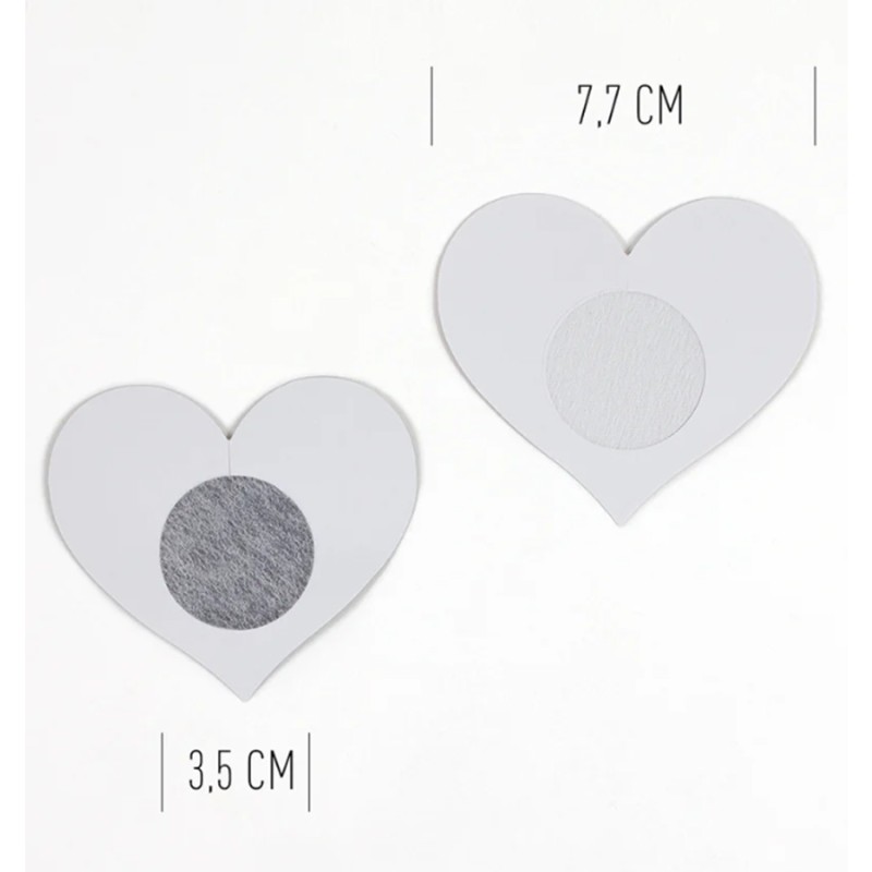 Accessoires CACHES TETONS NIPPIES WOW BOOBS EN COEUR 2 PAIRES DE SECRET PLAY