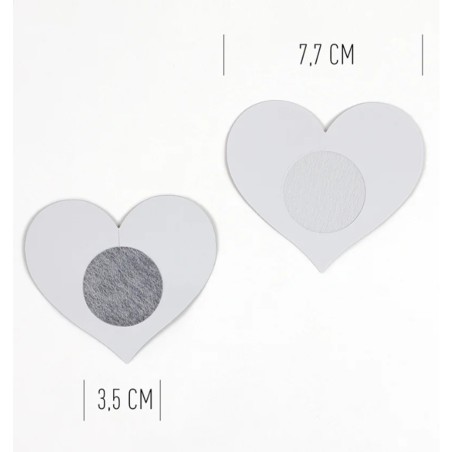 Accessoires CACHES TETONS NIPPIES WOW BOOBS EN COEUR 2 PAIRES DE SECRET PLAY