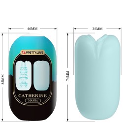 Masturbateurs OEUF MASTURBATEUR VERT TURQUOISE CATHERINE MASHA DE PRETTY LOVE