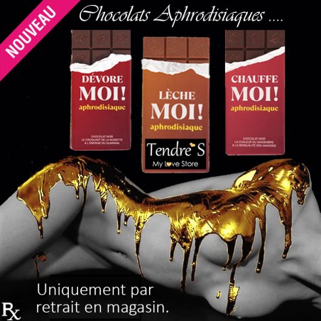 TABLETTE DE CHOCOLAT APHRODISIAQUE CHAUFFE MOI DE CHOCOLUST