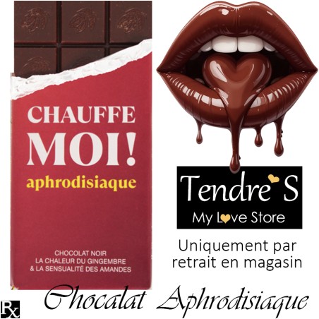 Aphrodisiaques TABLETTE DE CHOCOLAT APHRODISIAQUE CHAUFFE MOI DE CHOCOLUST