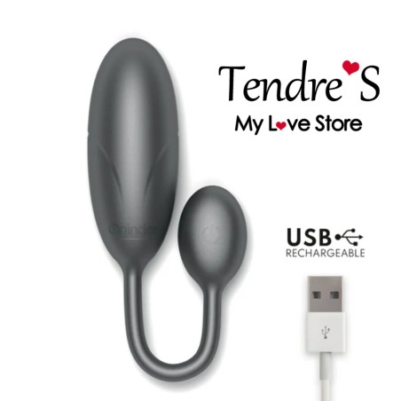 Love toys OEUF VIBRANT NOIR DENVER AVEC APPLICATION DE ONINDER