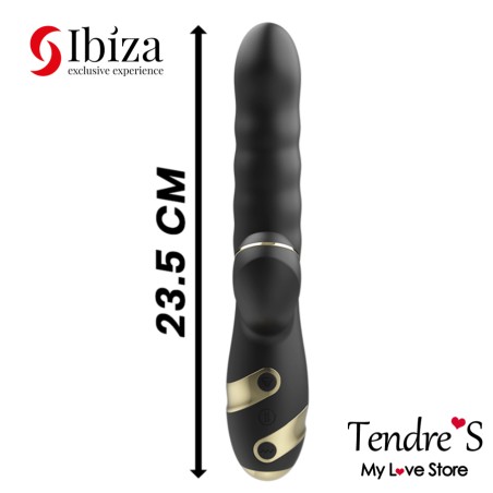 Love toys RABBIT NOIR AVEC VA ET VIENTS ET SUCCION DE IBIZA