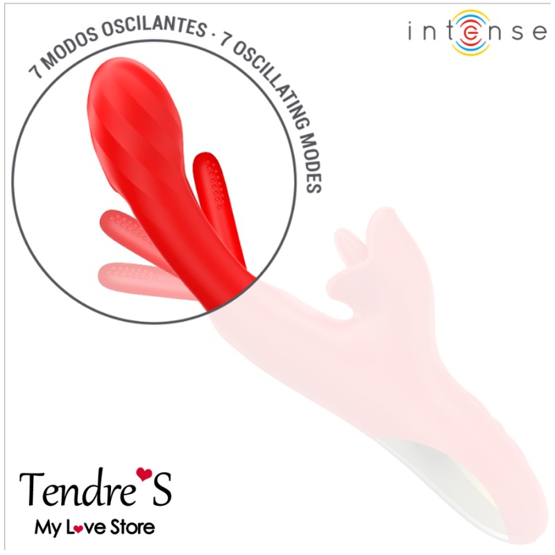 Love toys RABBIT ROUGE JESSICA MULTIFUNCTION DE INTENSE