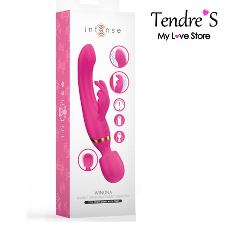 Love toys RABBIT WAND PINK WINONA DE INTENSE