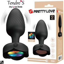 Plugs & Chapelets Anals PLUG VARIAN VIBRANT ET LUMINEUX TAILLE L DE PRETTY LOVE