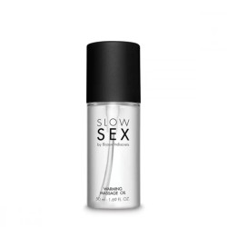 HUILE DE MASSAGE CHAUFFANTE WARNING MASSAGE OIL SLOW SEX DE BIJOUX INDISCRETS