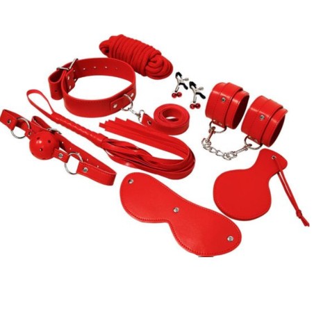 KIT FETISCHISTE BDSM EXPERIENCE SERIE ROUGE