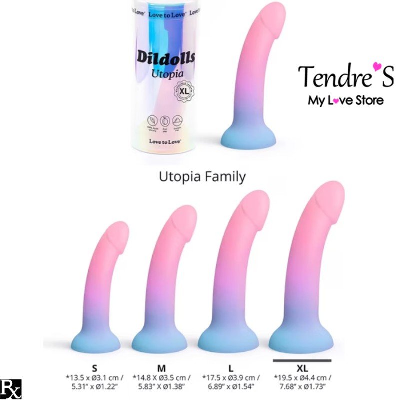 Love toys LOVE TOY VENTOUSE DILDOLLS UTOPIA XL DE LOVE TO LOVE