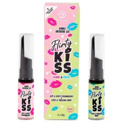 Bien Etre GELS X2 FLIRTY KISS COMESTIBLES A EFFETS DE SECRET PLAY