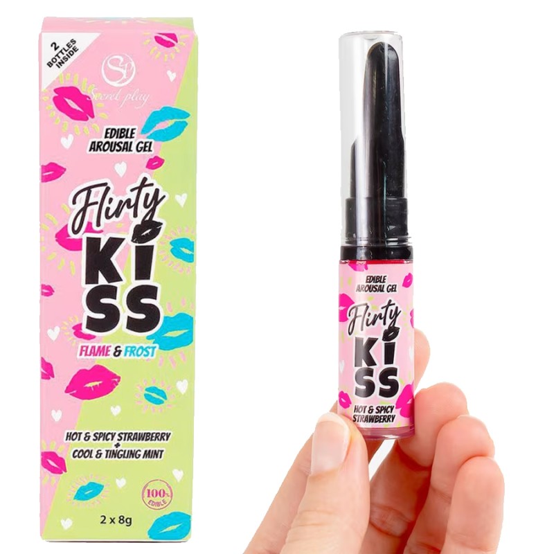 GELS X2 FLIRTY KISS COMESTIBLES A EFFETS DE SECRET PLAY