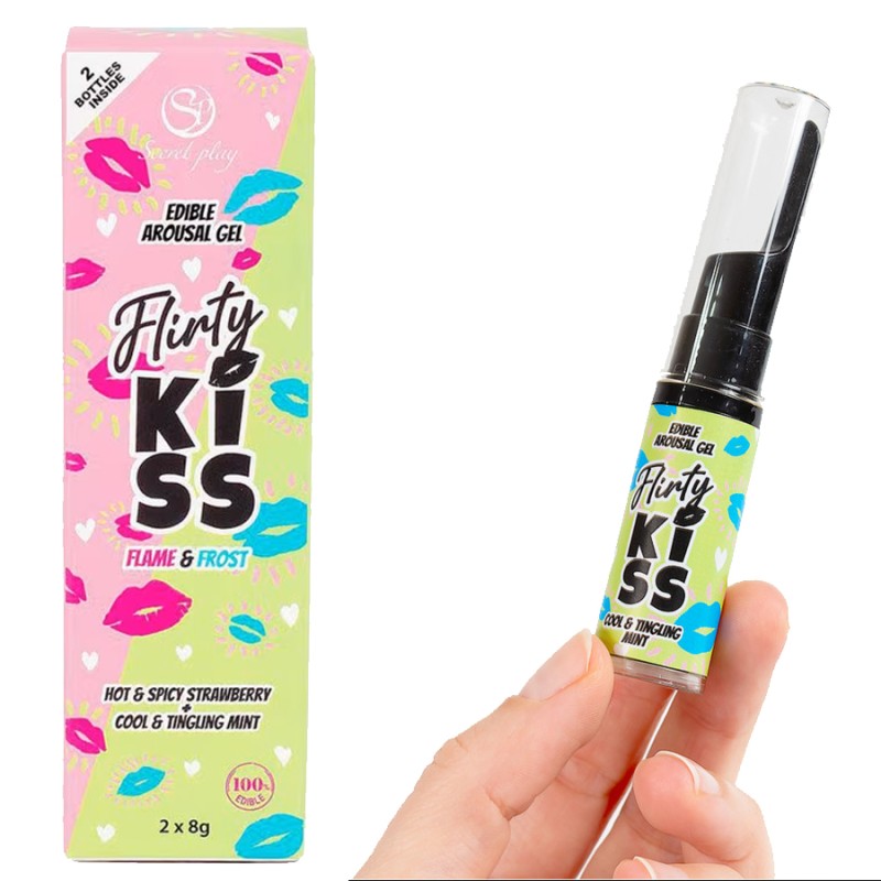 Bien Etre GELS X2 FLIRTY KISS COMESTIBLES A EFFETS DE SECRET PLAY