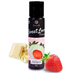LUBRIFIANT SWEET LOVE FRAISE CHOCOLAT BLANC DE SECRET PLAY