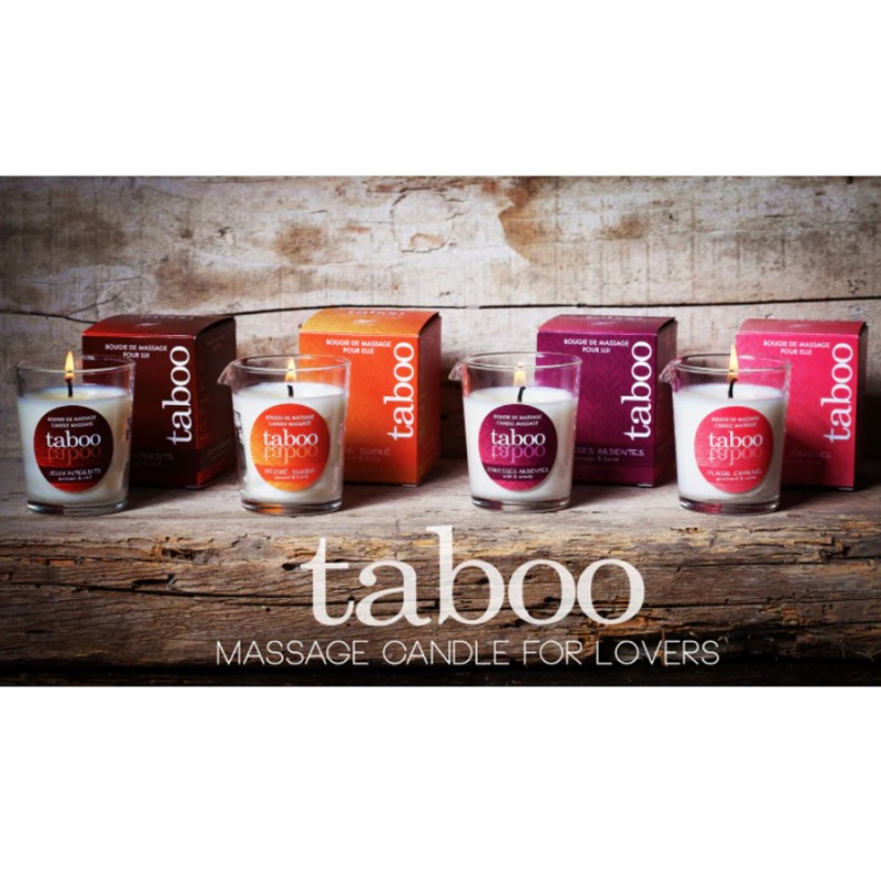 Bien Etre BOUGIE DE MASSAGE CARESSES ARDENTES POUR LUI DE TABOO