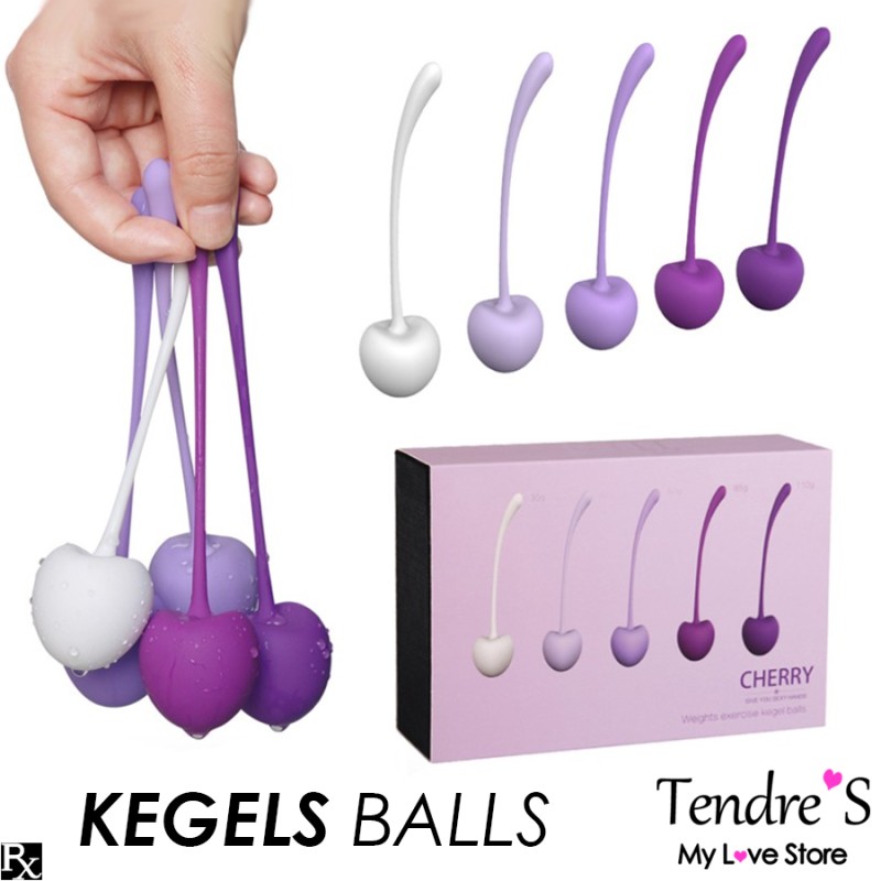 Love toys KEGELS BALLS CHERRY DE S-HANDE