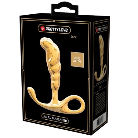 Plugs & Chapelets Anals PLUG MASSAGER PROSTATIQUE JACK ZINC DORE DE PRETTY LOVE