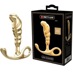 Plugs & Chapelets Anals PLUG MASSAGER PROSTATIQUE JACK ZINC DORE DE PRETTY LOVE