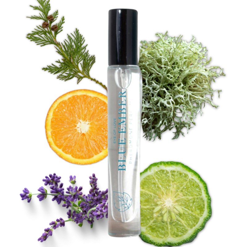 Aphrodisiaques EAU DE PARFUM AUX PHEROMONES BLUE EMBER DE LOVE IN ROOM