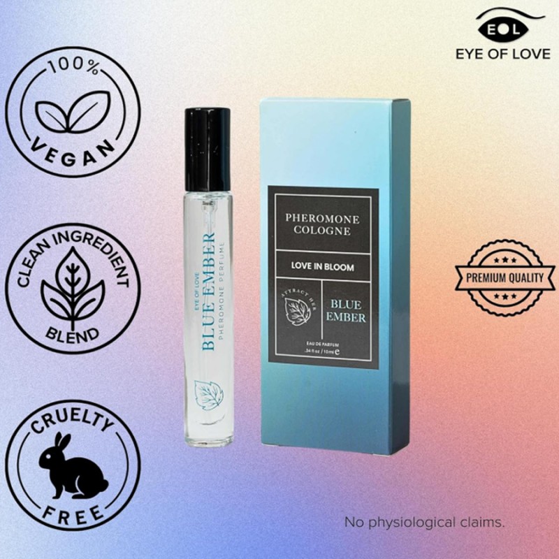 Aphrodisiaques EAU DE PARFUM AUX PHEROMONES BLUE EMBER DE LOVE IN ROOM