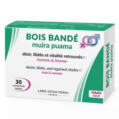 Aphrodisiaques BOIS BANDE COUPLE 30 COMPRIMES DE LABO INTEX
