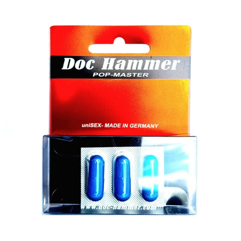 Aphrodisiaques DOC HAMMER POP MASTER UNISEX 3 GELLULES