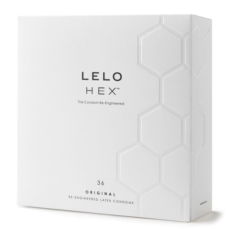 PRESERVATIFS ORIGINAUX HEX DE LELO BOITE DE 36