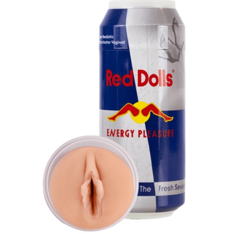 Love Toys Homme MASTURBATEUR VAGINAL RED DOLLS ENERGY PLEASURE