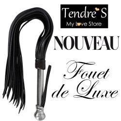 FOUET BDSM DE LUXE MANCHE METAL DE EASY LOVE