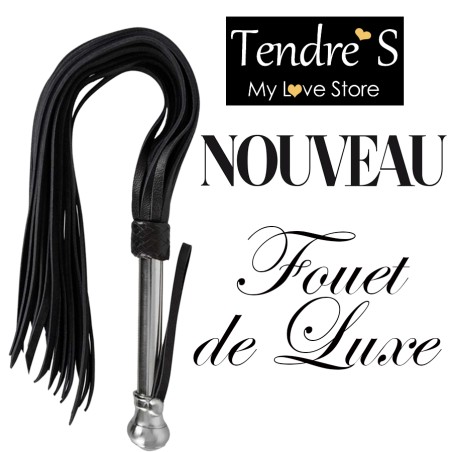 FOUET BDSM DE LUXE MANCHE METAL DE EASY LOVE