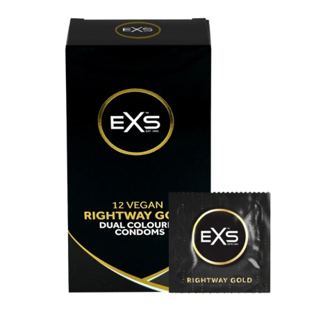 Bien Etre BOITE X12 PRESERVATIFS VEGAN RIGHTWAY GOLD DE EXS