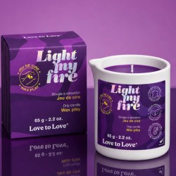 BOUGIE DE MASSAGE LIGHT MY FIRE WAX PLAY DE LOVE TO LOVE