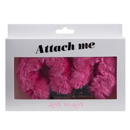 ACCESSOIRES MENOTTES "ATTACH ME" ROSES DE "LOVE TO LOVE"