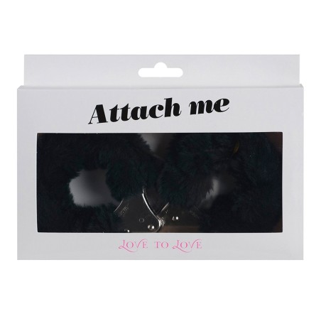 ACCESSOIRES MENOTTES "ATTACH ME" NOIRES DE "LOVE TO LOVE"