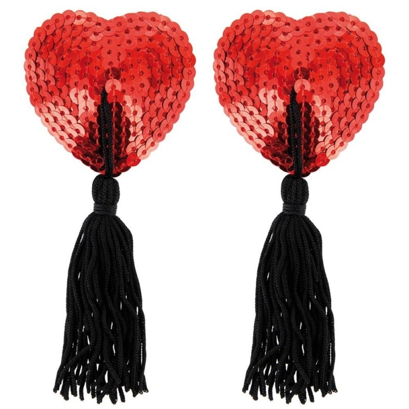 Bijoux Intimes Femmes CACHES TETONS COEUR A PAILLETTES DE PARIS HOLLYWOOD