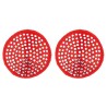 Bijoux Intimes Femmes CACHES TETONS ROUGES STRASS ARGENTEES DE PARIS HOLLYWOOD