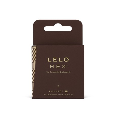 Bien-être PRESERVATIFS LUXE TAILLE XL "HEX" X3 DE "LELO"