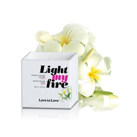 Bien-être BOUGIE DE MASSAGE "LIGHT MY FIRE" AU MONOI DE "LOVE TO LOVE"