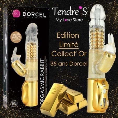 Love toys RABBIT "ORGASMIC" GOLD DE "DORCEL"