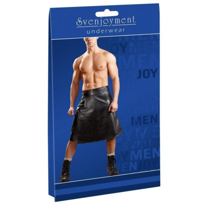 Kilt Noir Pour Homme Avec Poches Plaquées – Coupe Classique, Lavage Main – Style Traditionnel Et Robuste