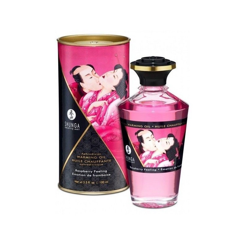 Bien Etre HUILE DE MASSAGE COMESTIBLE "SHUNGA" parfum Cerise Ardante