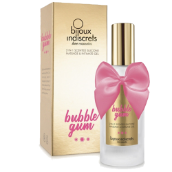 GEL DE MASSAGE 2 EN 1 SILICONE PARFUM BUBBLE GUM