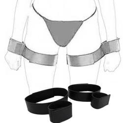 SANGLES BDSM D IMMOBILISATION POIGNETS ET CUISSES DE "FETISHTENTATION"